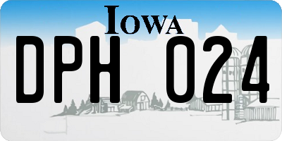 IA license plate DPH024