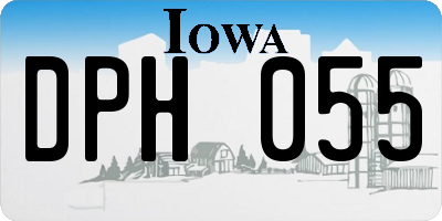 IA license plate DPH055