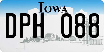 IA license plate DPH088