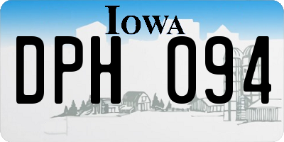 IA license plate DPH094