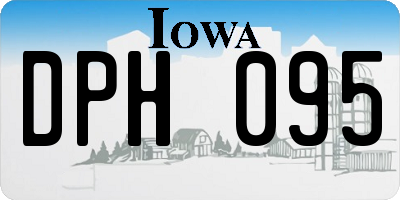IA license plate DPH095
