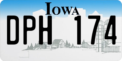 IA license plate DPH174