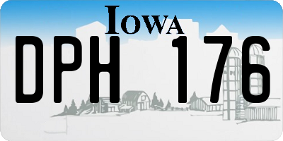 IA license plate DPH176
