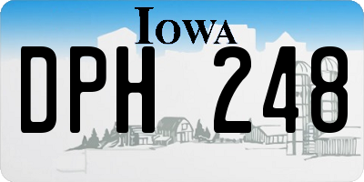 IA license plate DPH248