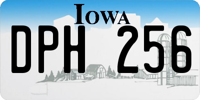 IA license plate DPH256