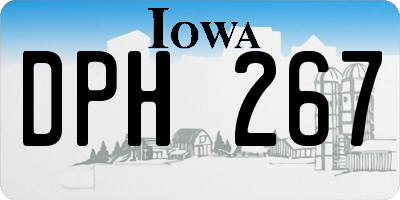 IA license plate DPH267