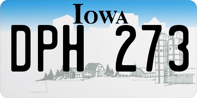 IA license plate DPH273