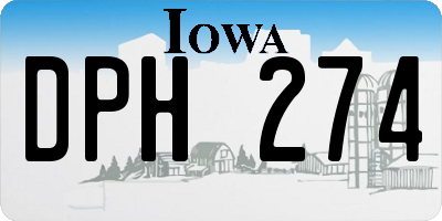 IA license plate DPH274