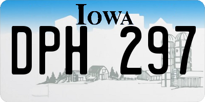 IA license plate DPH297