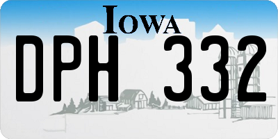 IA license plate DPH332