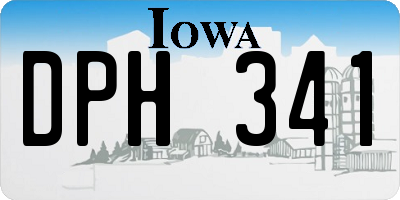 IA license plate DPH341