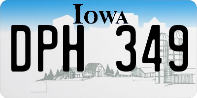 IA license plate DPH349