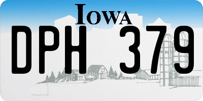 IA license plate DPH379