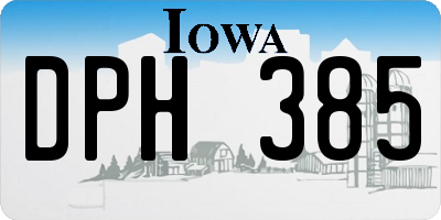 IA license plate DPH385
