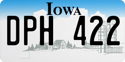 IA license plate DPH422