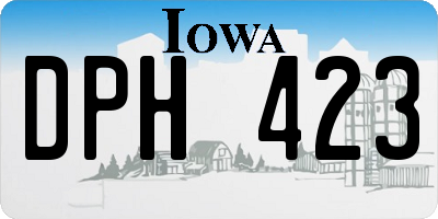 IA license plate DPH423