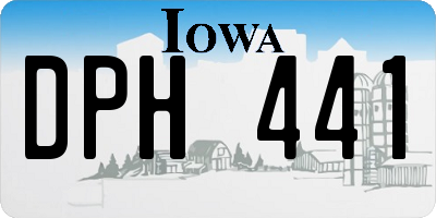 IA license plate DPH441