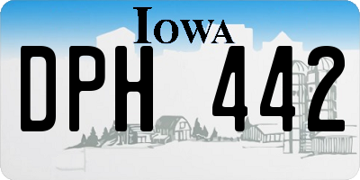 IA license plate DPH442