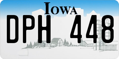 IA license plate DPH448