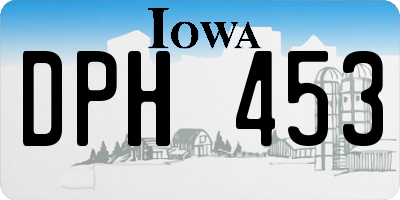IA license plate DPH453