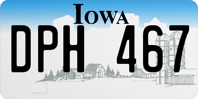 IA license plate DPH467