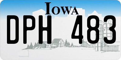 IA license plate DPH483