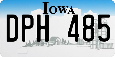IA license plate DPH485