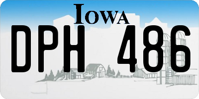 IA license plate DPH486