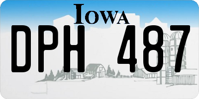 IA license plate DPH487