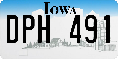 IA license plate DPH491