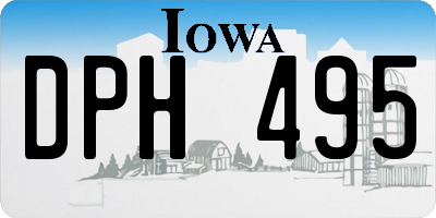 IA license plate DPH495