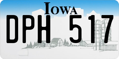 IA license plate DPH517