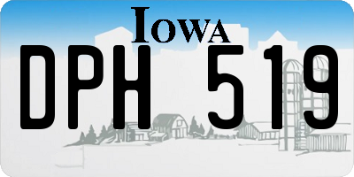 IA license plate DPH519