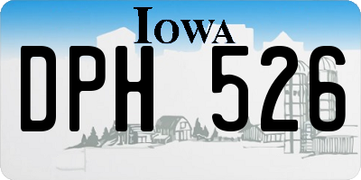 IA license plate DPH526