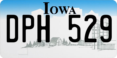 IA license plate DPH529