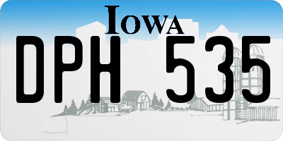 IA license plate DPH535