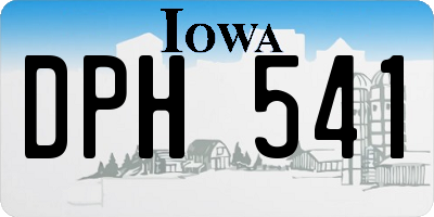 IA license plate DPH541