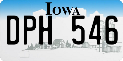 IA license plate DPH546