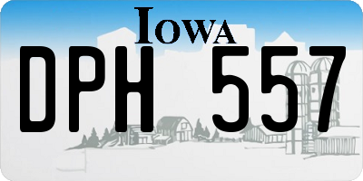 IA license plate DPH557