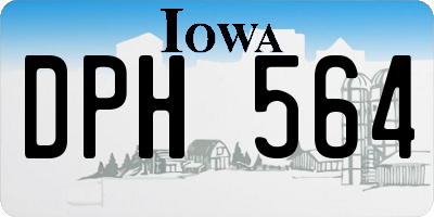 IA license plate DPH564
