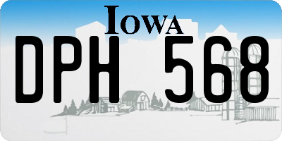 IA license plate DPH568