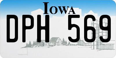 IA license plate DPH569
