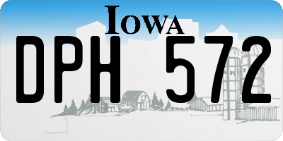 IA license plate DPH572