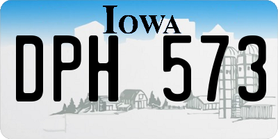 IA license plate DPH573