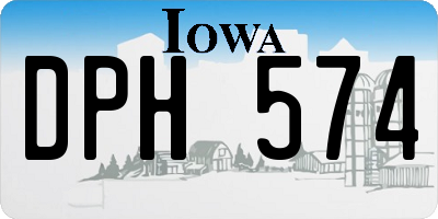 IA license plate DPH574