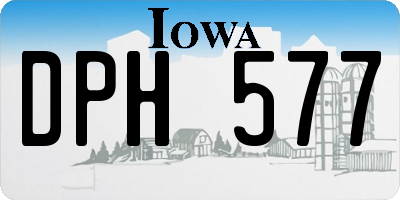 IA license plate DPH577