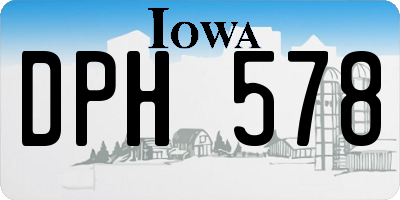 IA license plate DPH578