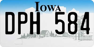 IA license plate DPH584