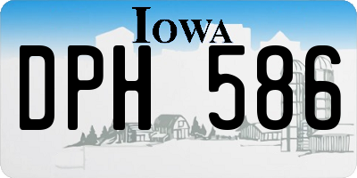 IA license plate DPH586