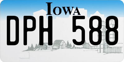 IA license plate DPH588